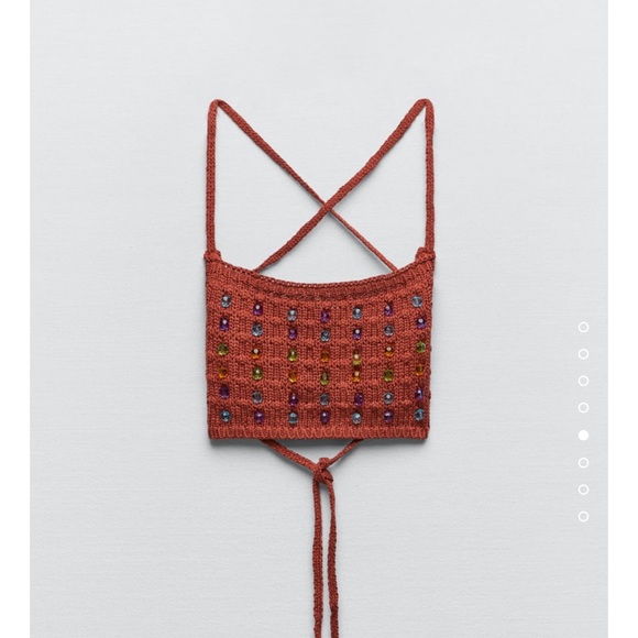 Zara Tops - Zara LIMITED EDITION BLOGGERS FAV knit beaded Bandeau top